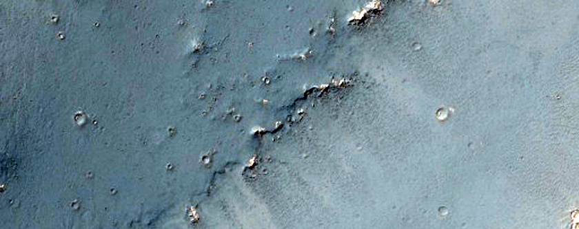 Young Fluidized-Ejecta Crater
