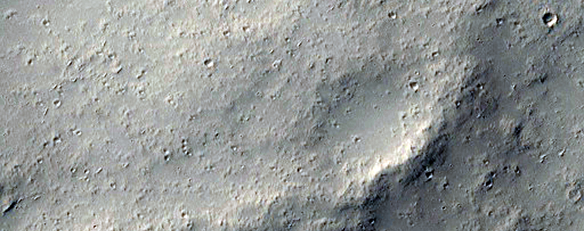 Sample of Rays Emanating From Gratteri Crater