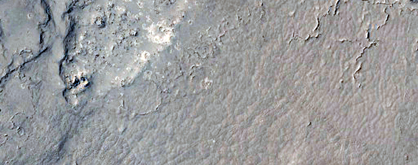 Western Elysium Planitia Boundary