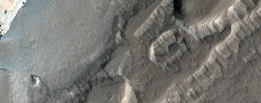 Lava Vent in Tharsis Region