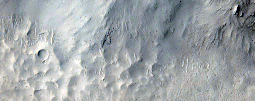 Preserved Fans in Unnamed Crater in Tartarus Region