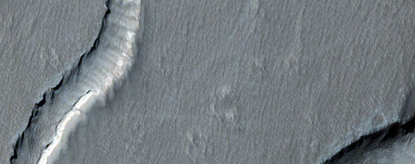 Lava Fan on Arsia Mons