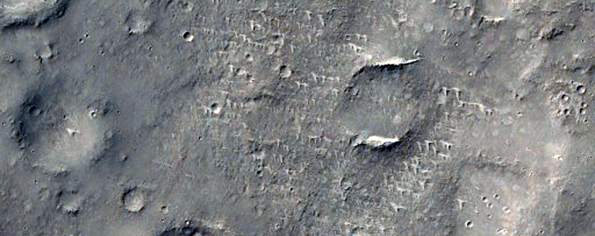 Valleys in Impact Crater Floor