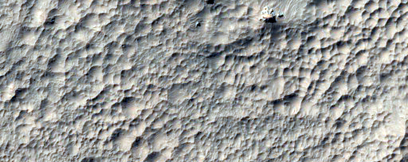 Unnamed Small Rayed Crater in Hesperia Region