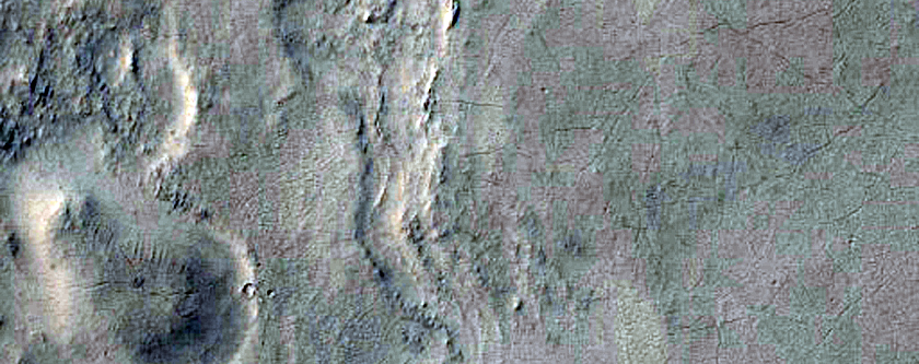 Antoniadi Crater and Surrounding Terrain