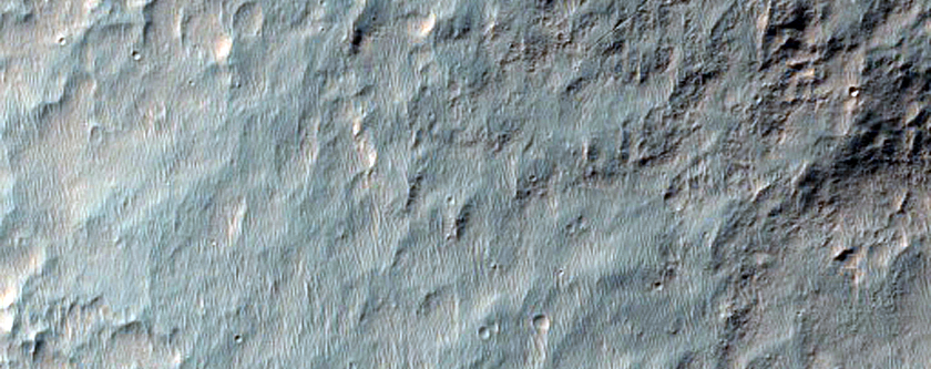 Flow Front Near Bond Crater in CTX Image