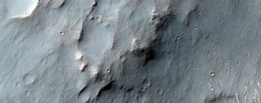Valley and Crater in Margaritifer Terra