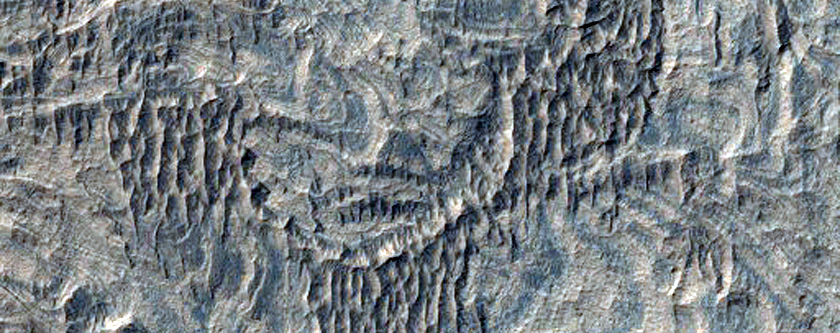 Complex Layered Deposits in Tithonium Chasma