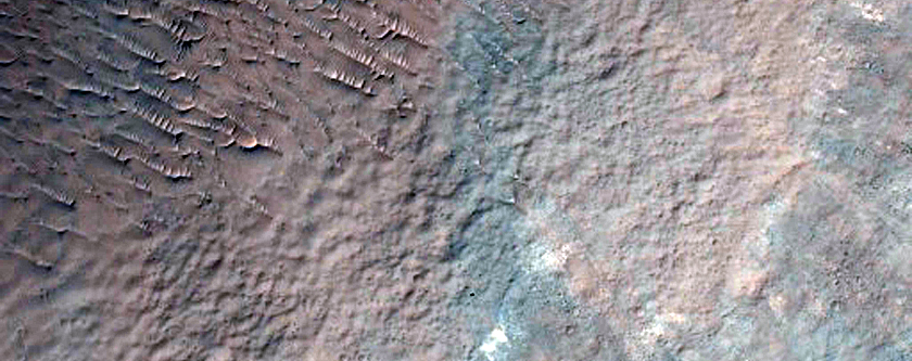 Large Crater with a Prominent Central Pit