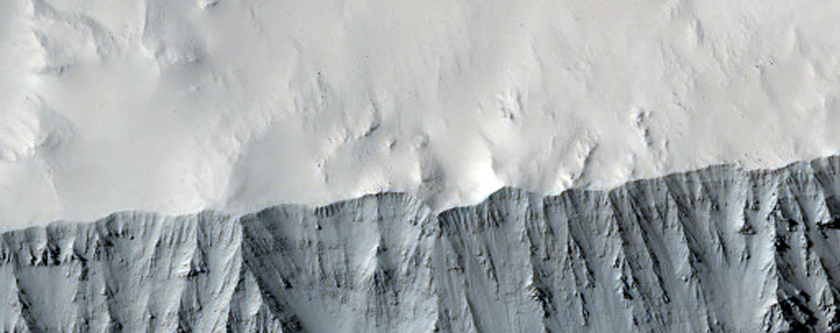 Preserved Fans in Unnamed Crater in Tartarus Region