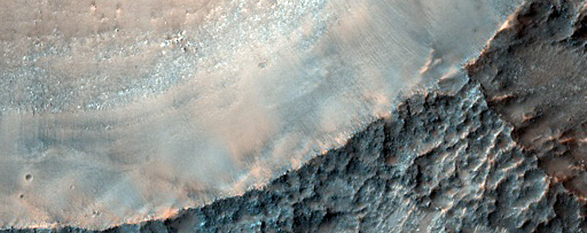 Crater with Rocky Ejecta