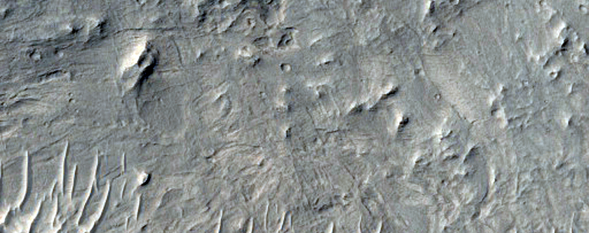 Layered Deposit in a Crater in Arabia Terra