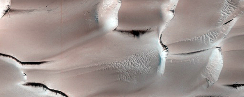 Dune Source in North Polar Crater