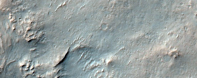 Distal Edge of Rampart Crater As Seen in MOC Image M02-00912