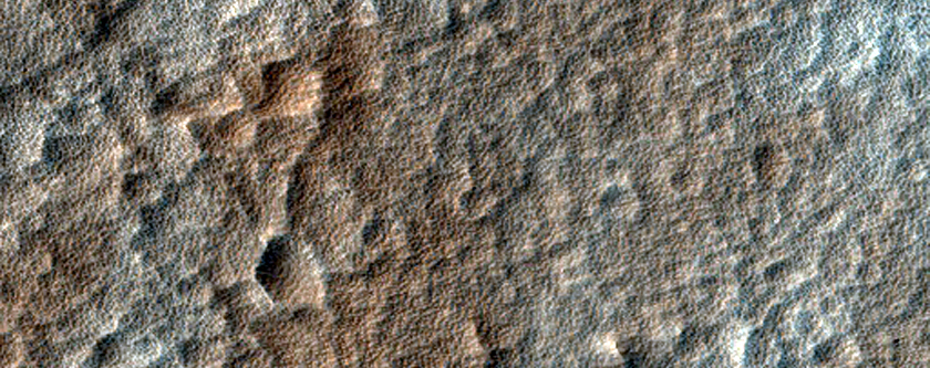 Upper Southeastern Flank of Olympus Mons