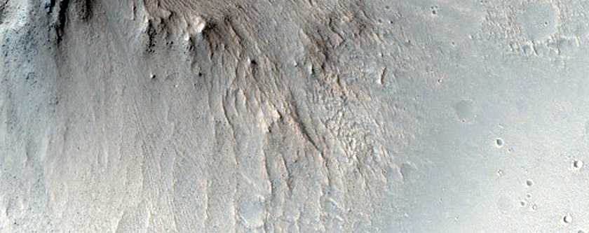 Well-Preserved Impact Crater with Central Peak