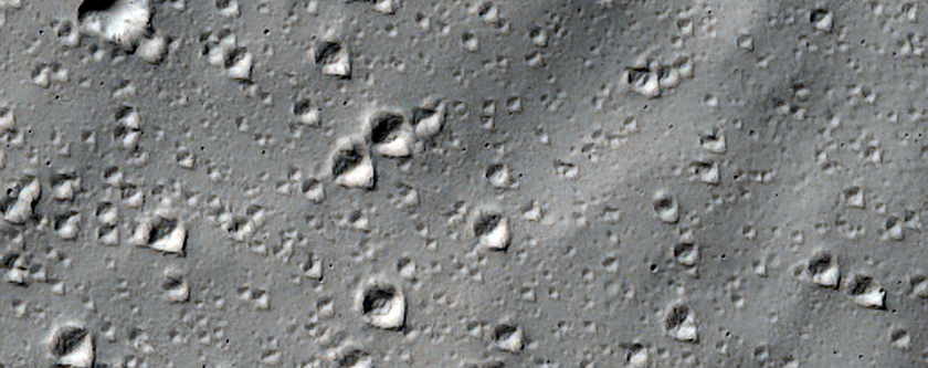 Gratteri Crater Ray Segment 220 Kilometers Southeast of the Main Cavity