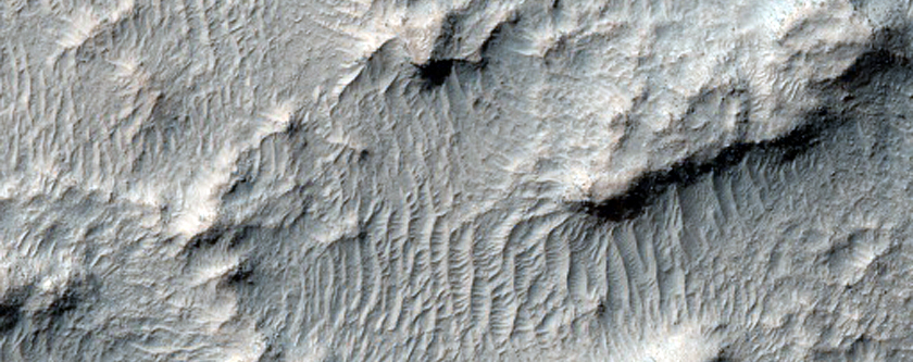 Deposit on Crater Floor in Margaritifer Region