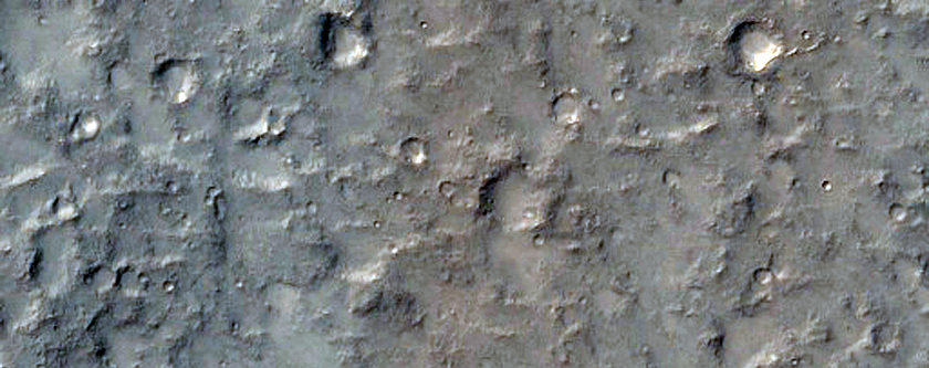 Wrinkle Ridge in Amenthes Planum