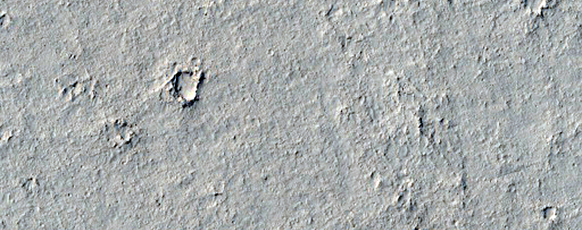 Curving Channel Near Rahway Valles