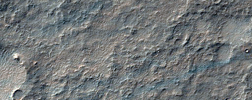 Valley Related to a Ridge in Solis Planum