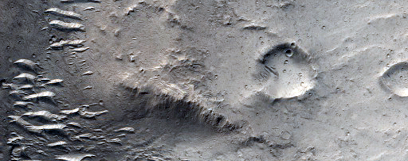 Outflow Source in Chia Crater