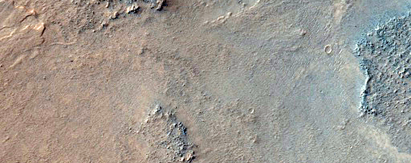 Rim of Crater within Antoniadi Crater