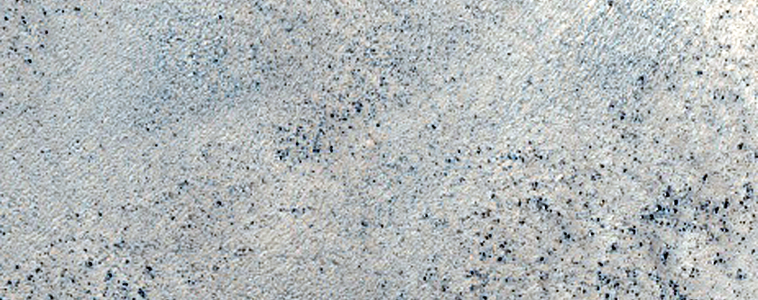 Central Peak of Perepelkin Crater