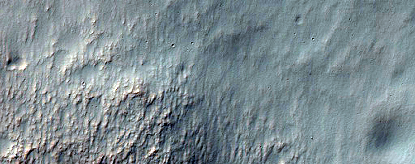 Gullies on Top of Dunes As Seen in MOC Image M17-01035