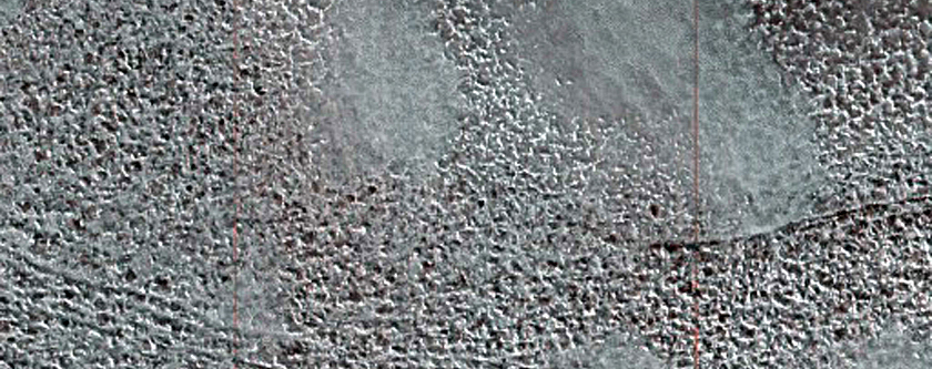 Frost Patch in Louth Crater