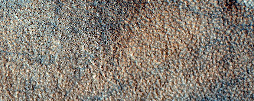 Landforms in Thumbprint Terrain in Arcadia Planitia