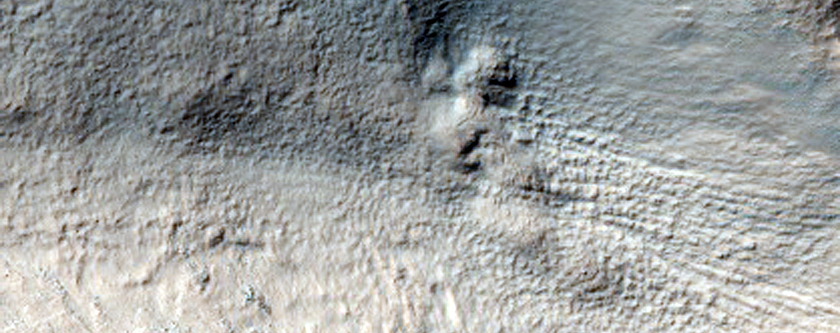 Junction of Main Valley and a Tributary in Reull Vallis