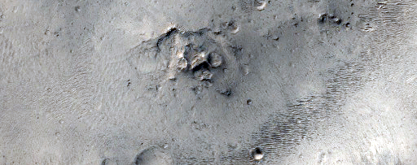 Crater Near Mawrth Vallis