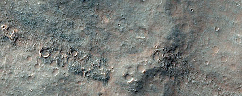 Thermally-Distinct Ridges Seen in THEMIS Images I09390002 and V24116005