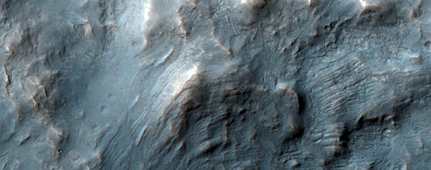 Impact Crater in Noctis Labyrinthus