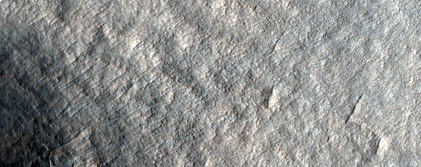 Mesa and Knob Inliers of Deuteronilus Mensae East of Lyot Crater
