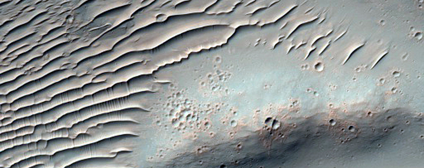 Central Pitted Peak of Large Impact Crater