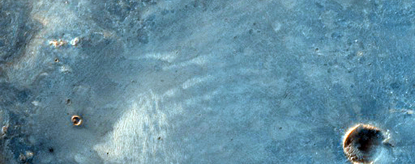 Possible Hydrated Crater Ejecta Near Nili Fossae