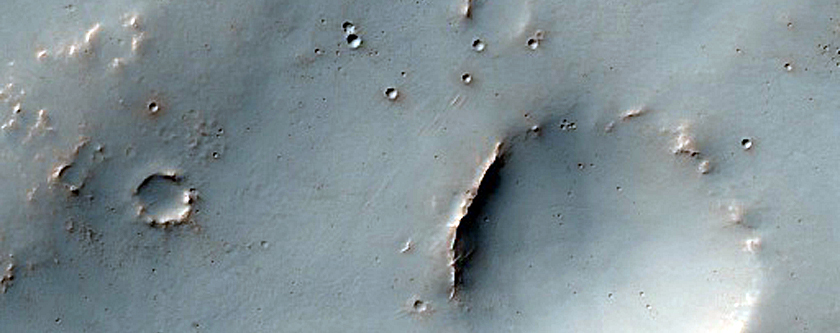 Greater Hellas Region Crater Rim or Escarpment
