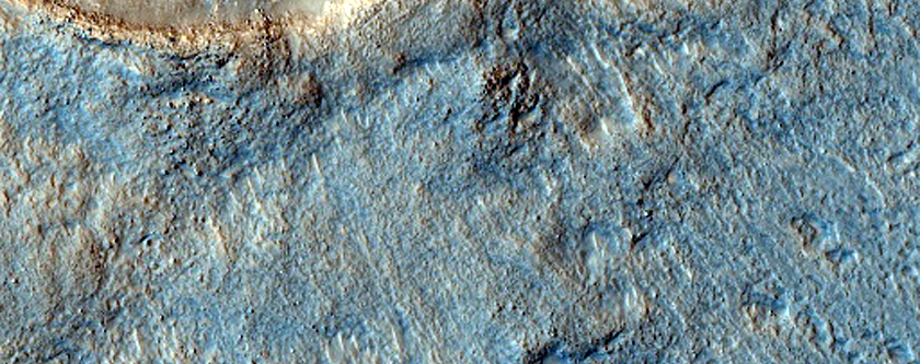 Impact Crater Amid the Deuteronilus Mensae