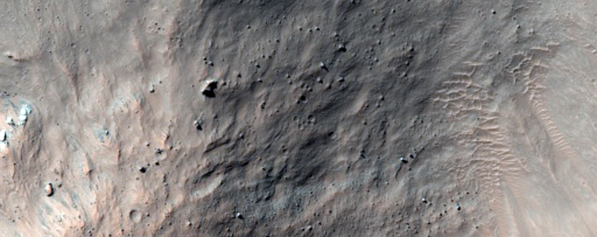 Small Fresh Unnamed Crater in Terra Cimmeria