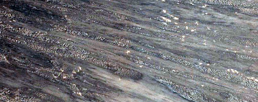 Sharp 8-Kilometer Crater in Utopia Region