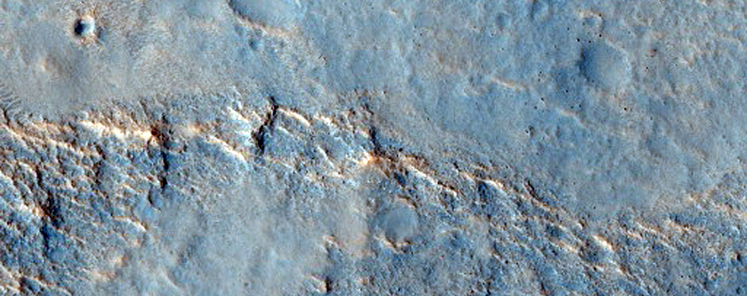 Possible Phyllosilicates in Bedrock-Rich Region of Acidalia Planitia