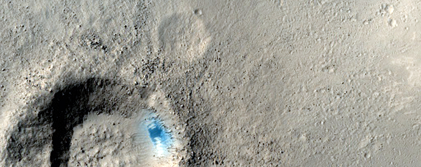 Recent Impact Crater in the Phlegra Dorsa and Tartarus Montes Regions