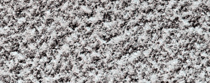 Crater in North Polar Cap in CTX Image