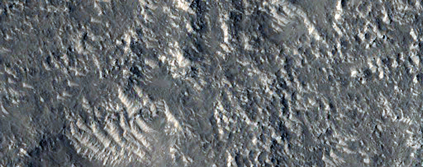 Radial Grooves in Bacolor Crater Ejecta