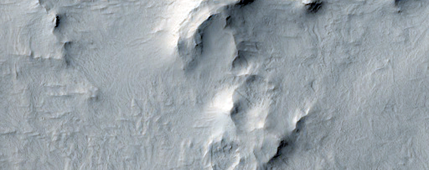Layering in Henry Crater