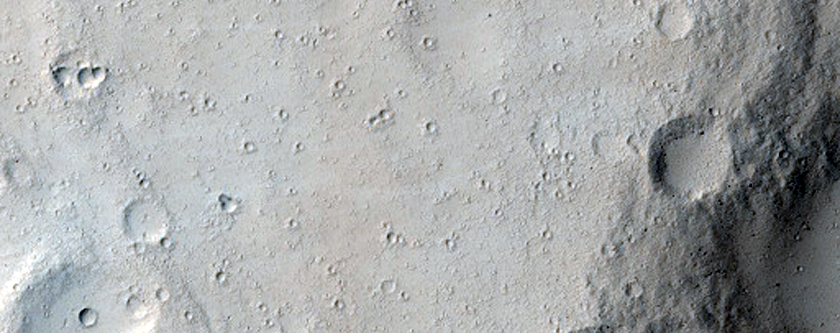Crater in Marte Vallis