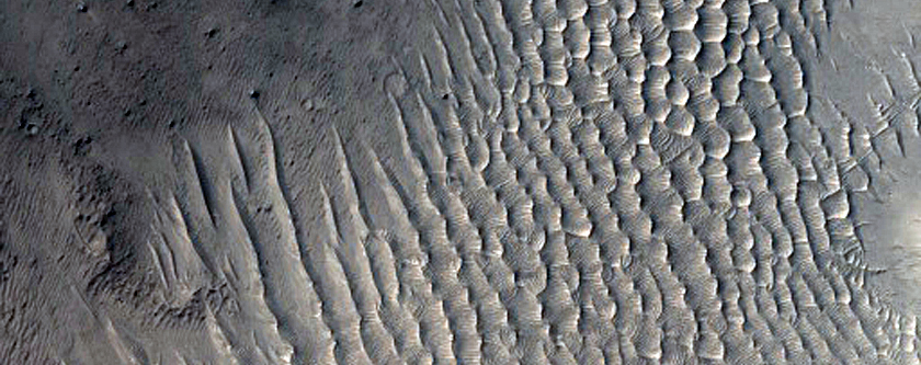 Layering in Crater Wall