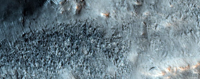 Flow Ejecta of Bonestell Crater
